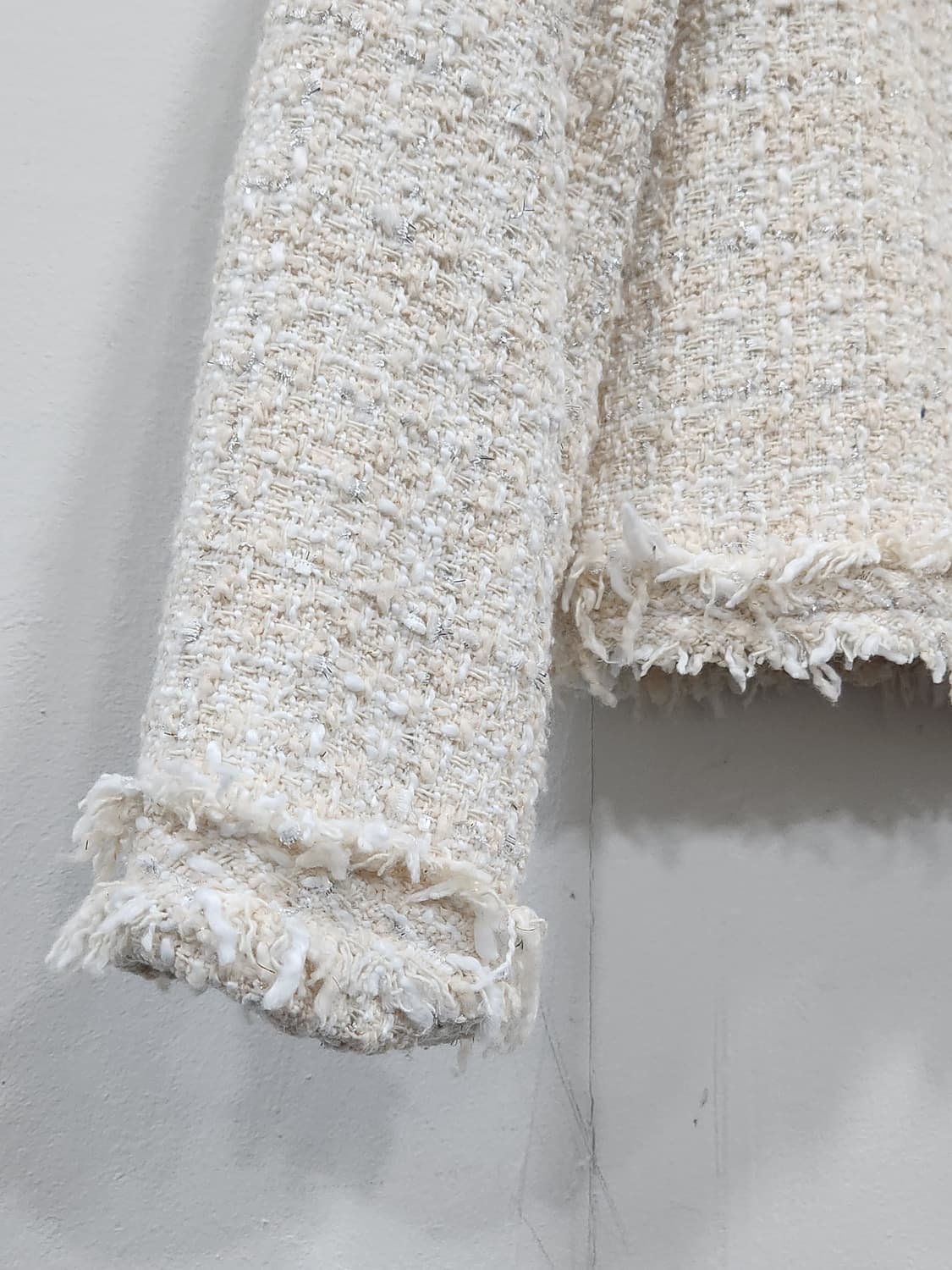 [F] 트위드 자켓 아이보리 여성 F사이즈 상품이미지4