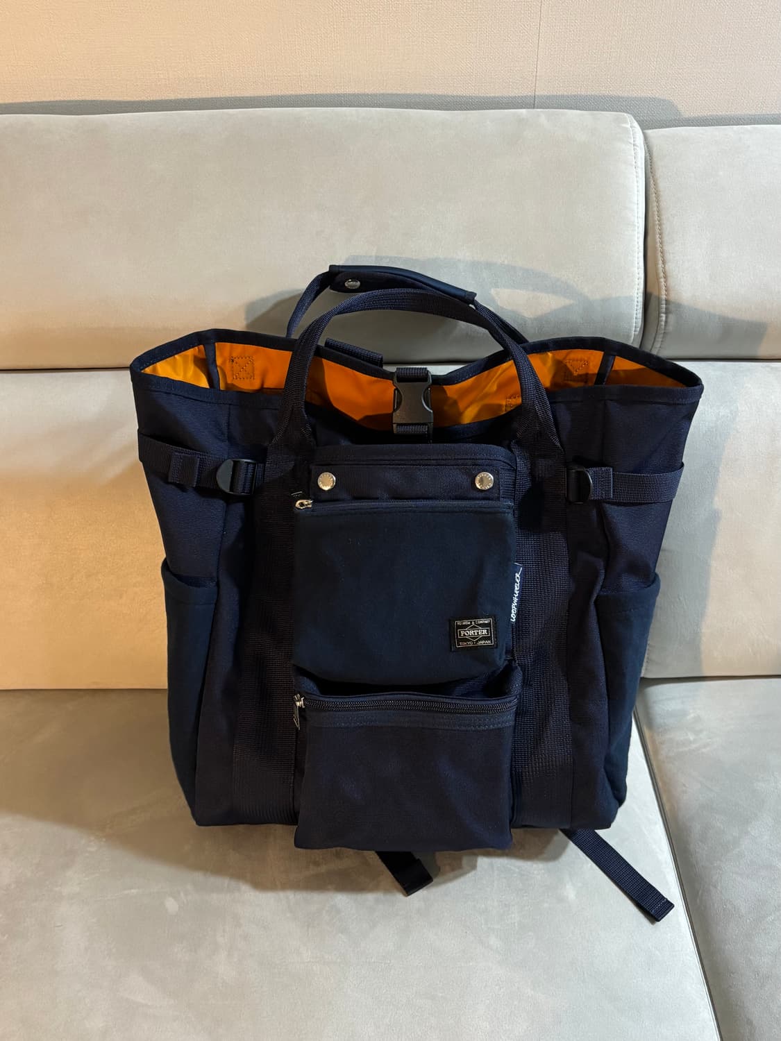 Porter x Loopwheeler 포터 2way 백팩 토트백 상품이미지1