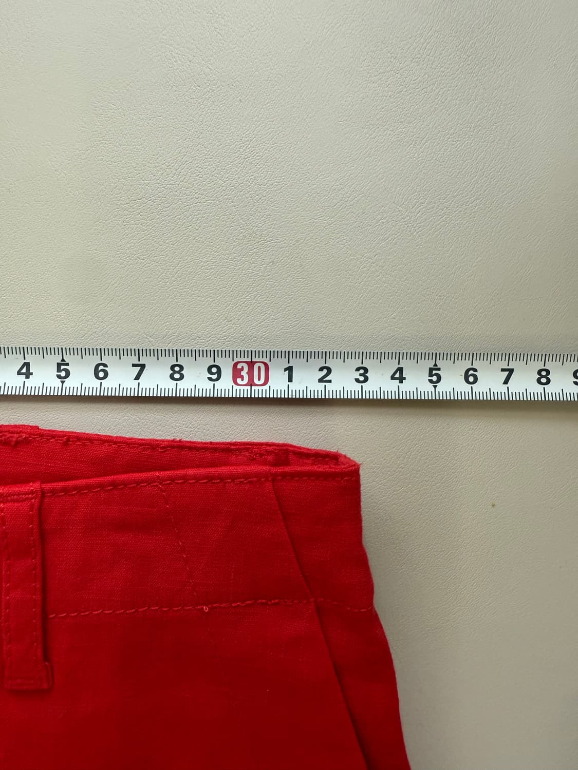 [1회착용] PHILOSOPHY 레드 린넨 블렌드 팬츠 타임 슬랙스 상품이미지5