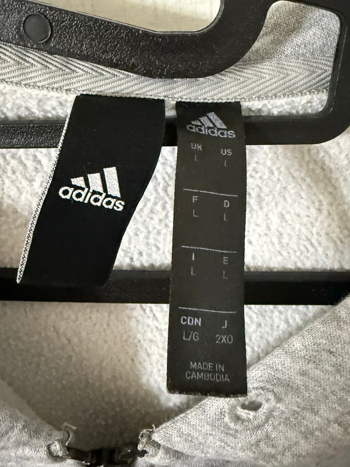 아디다스 그레이 후드집업 후드 상품이미지3