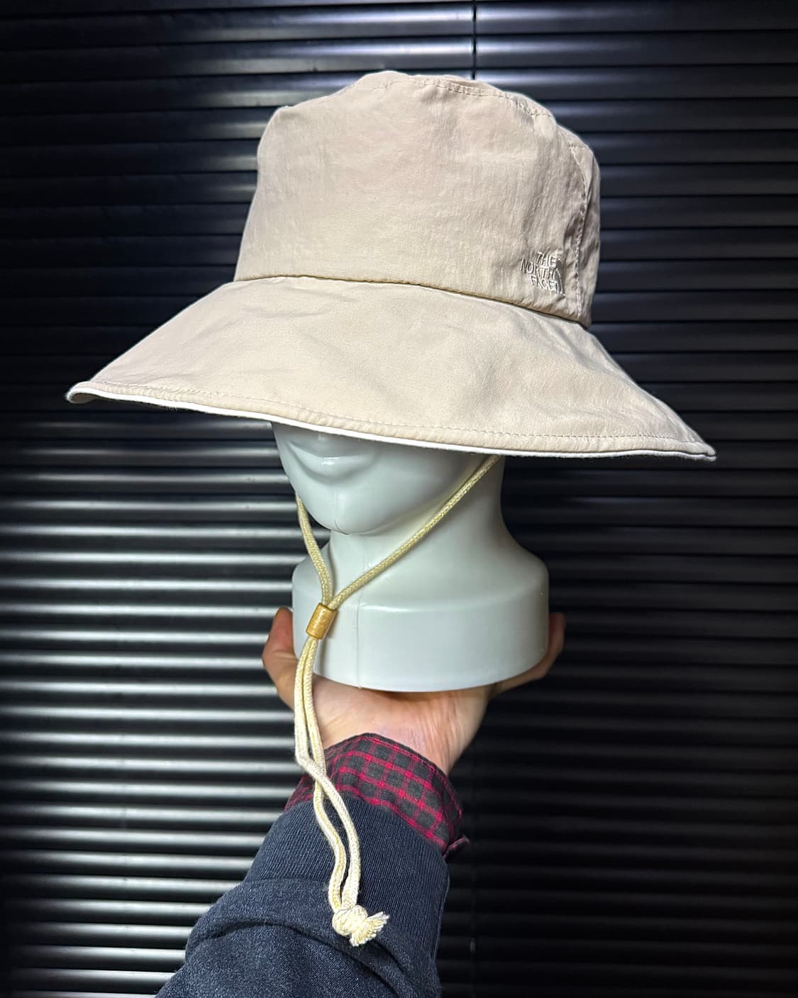 노스페이스 베이지 트래킹 모자 벙거지 버킷햇 등산 썬캡 끈 여행 일상 상품이미지1