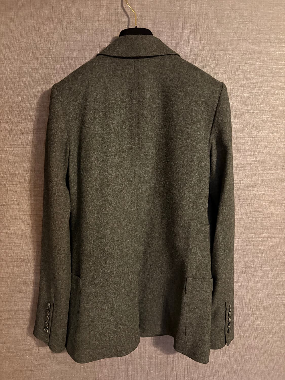 띠어리 Theory 더블 버튼 자켓 그레이 0사이즈 상품이미지5