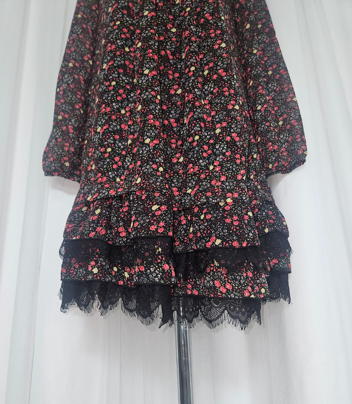 ingni 카시스베리 쉬폰 원피스 상품이미지3