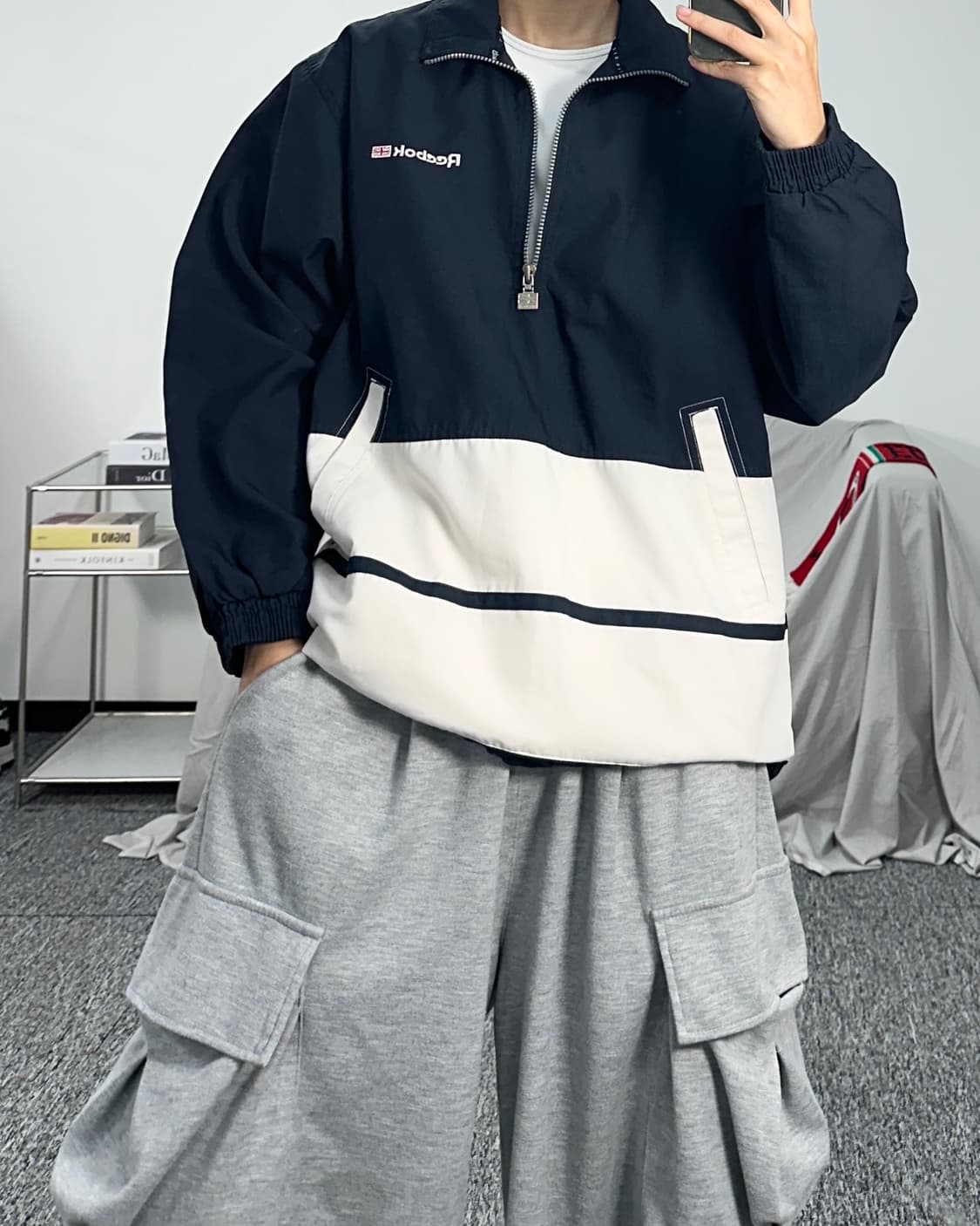 리복 클래식 하프집업 아노락 바람막이 90 상품이미지4