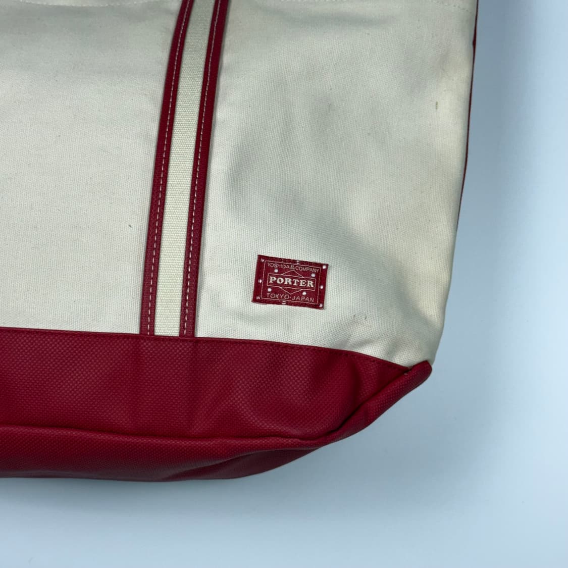 요시다포터 걸 토트백 레드 L 상품이미지4