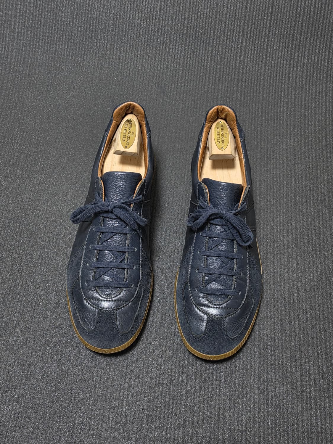 리프로덕션오브파운드 독일군 네이비 레더 상품이미지1