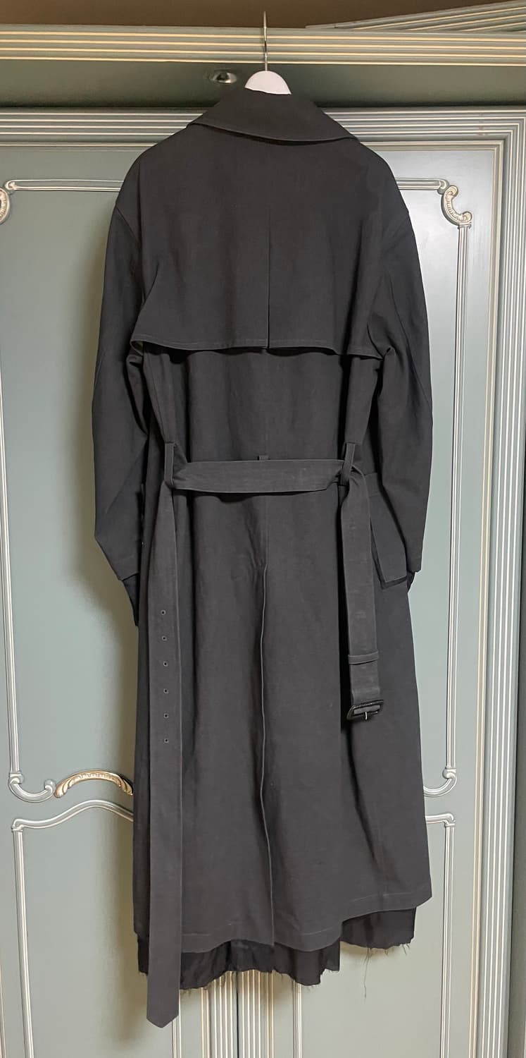 F/ 퍼버즈 Perverze 러프 트윌 롱코트 블랙 상품이미지10