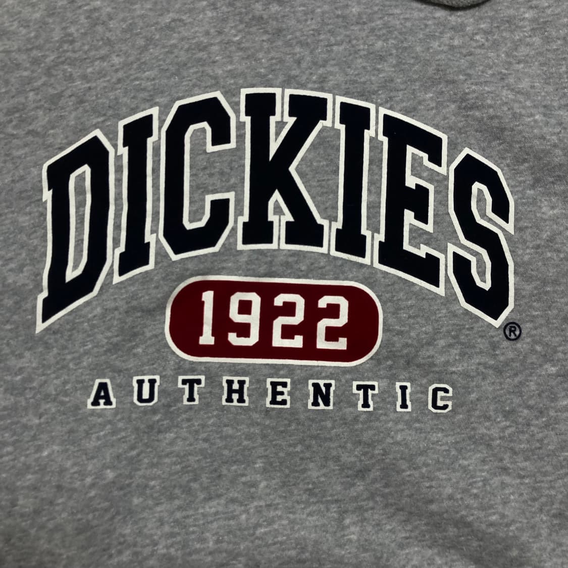 디키즈 스펠아웃 빅로고 그레이 후드티 상품이미지2