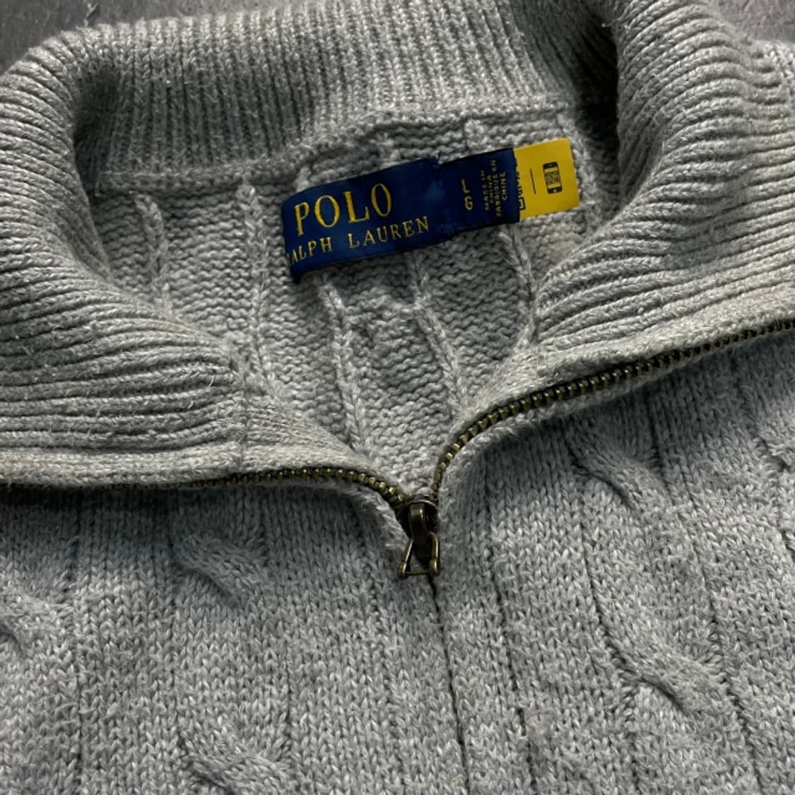 100 폴로 신형 꽈배기 반집업 니트  상품이미지5