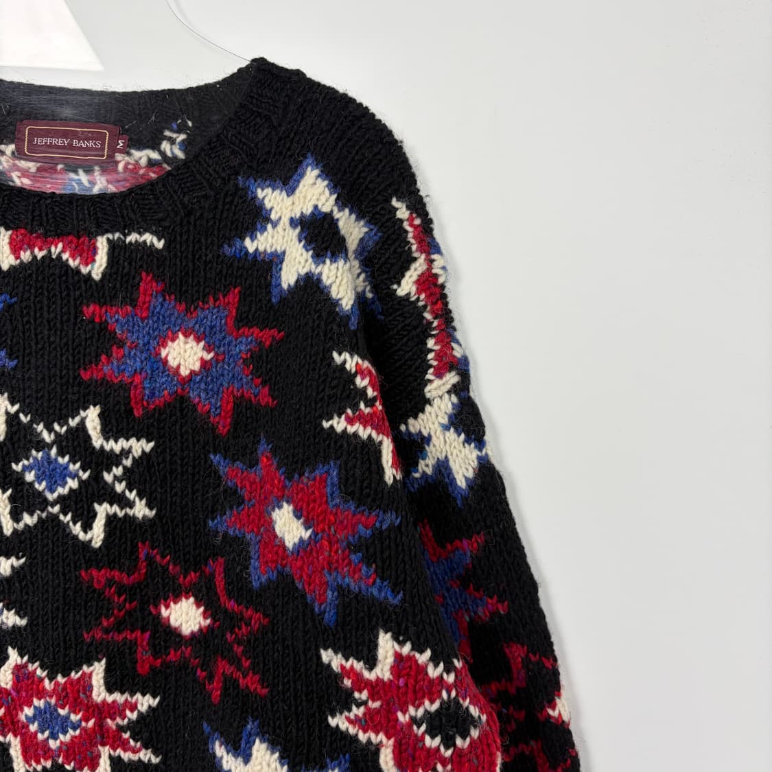 빈티지 패턴 니트 티셔츠 상품이미지3