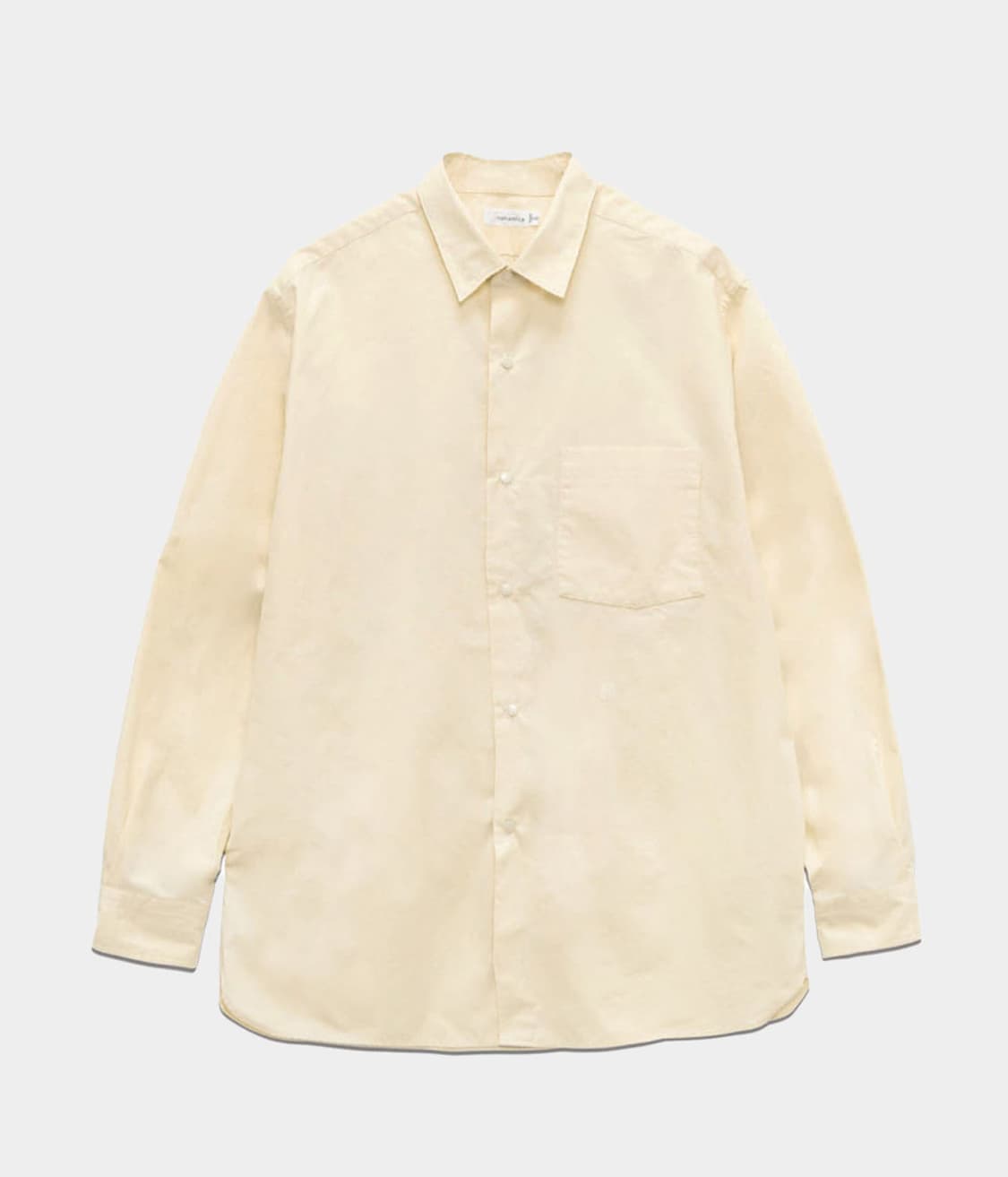 [L][105] 나나미카 래귤러 카라 윈드 셔츠 크림 옐로우 상품이미지9
