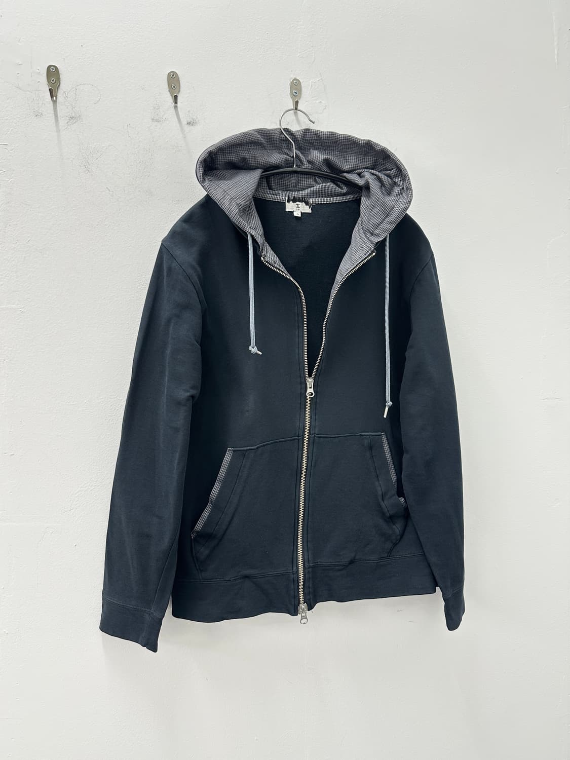 TK 2way check detail hoodie 상품이미지8