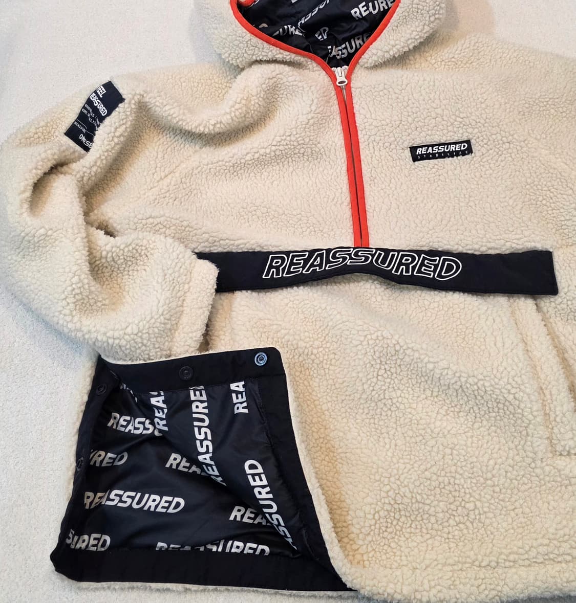 양털 뽀글이 후드 반집업 상품이미지3