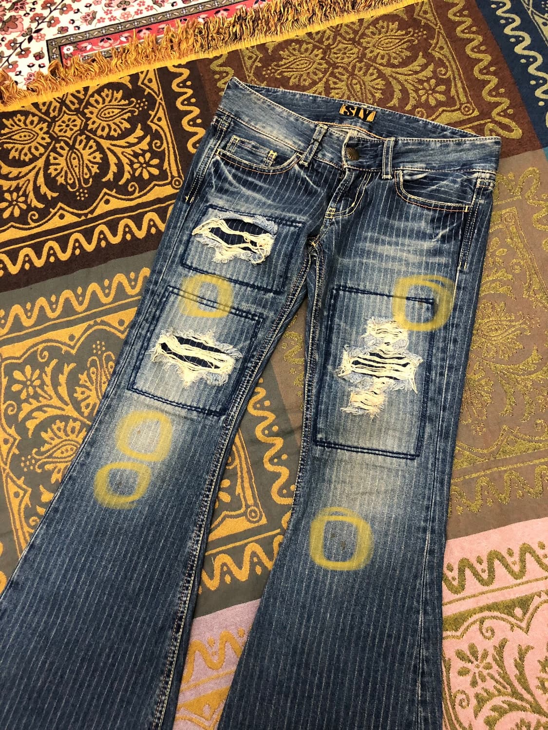 SLY  straight damage rowrise jeans 상품이미지8