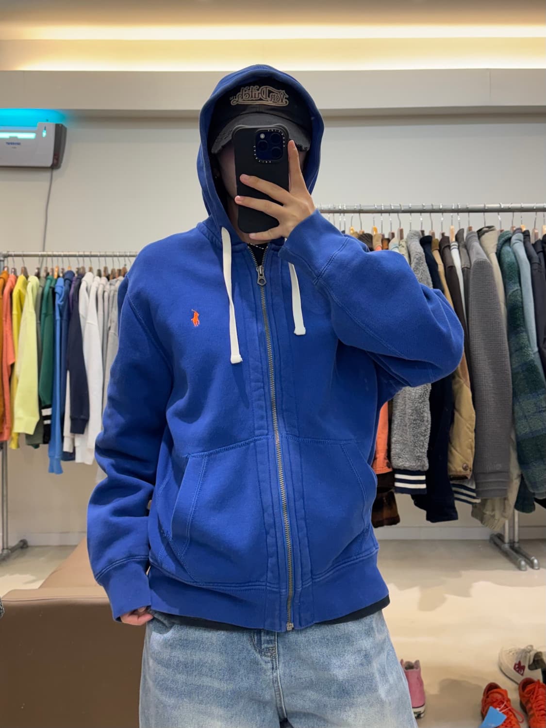 폴로 랄프로렌 와플 후드집업 상품이미지6