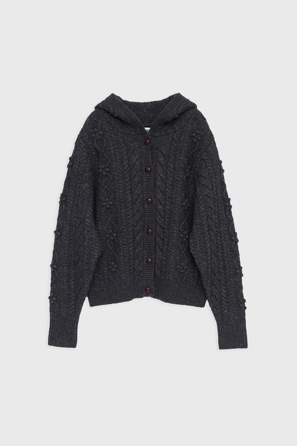 (새상품) 버뮬라 CABLE HOODIE CARDIGAN 상품이미지4