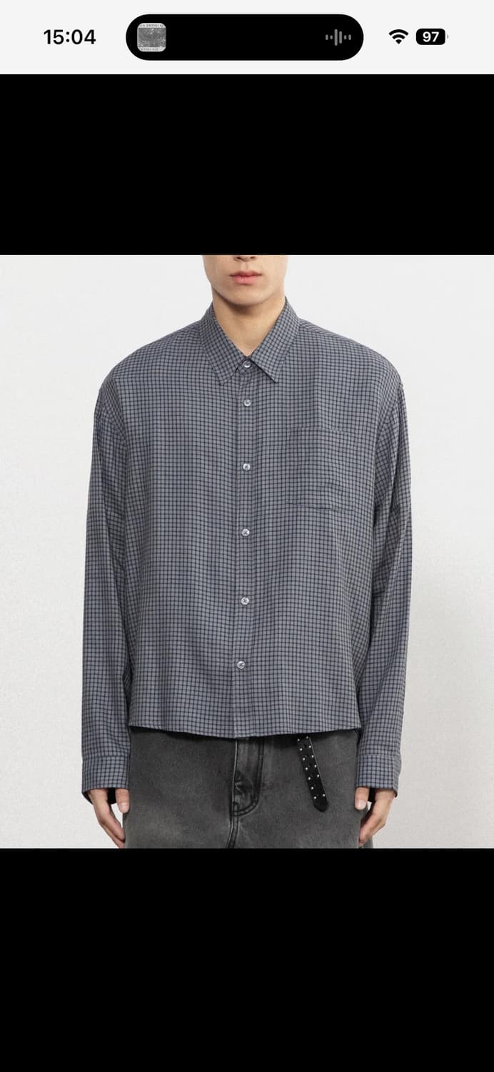 비긴202 크롭 체크셔츠 상품이미지2