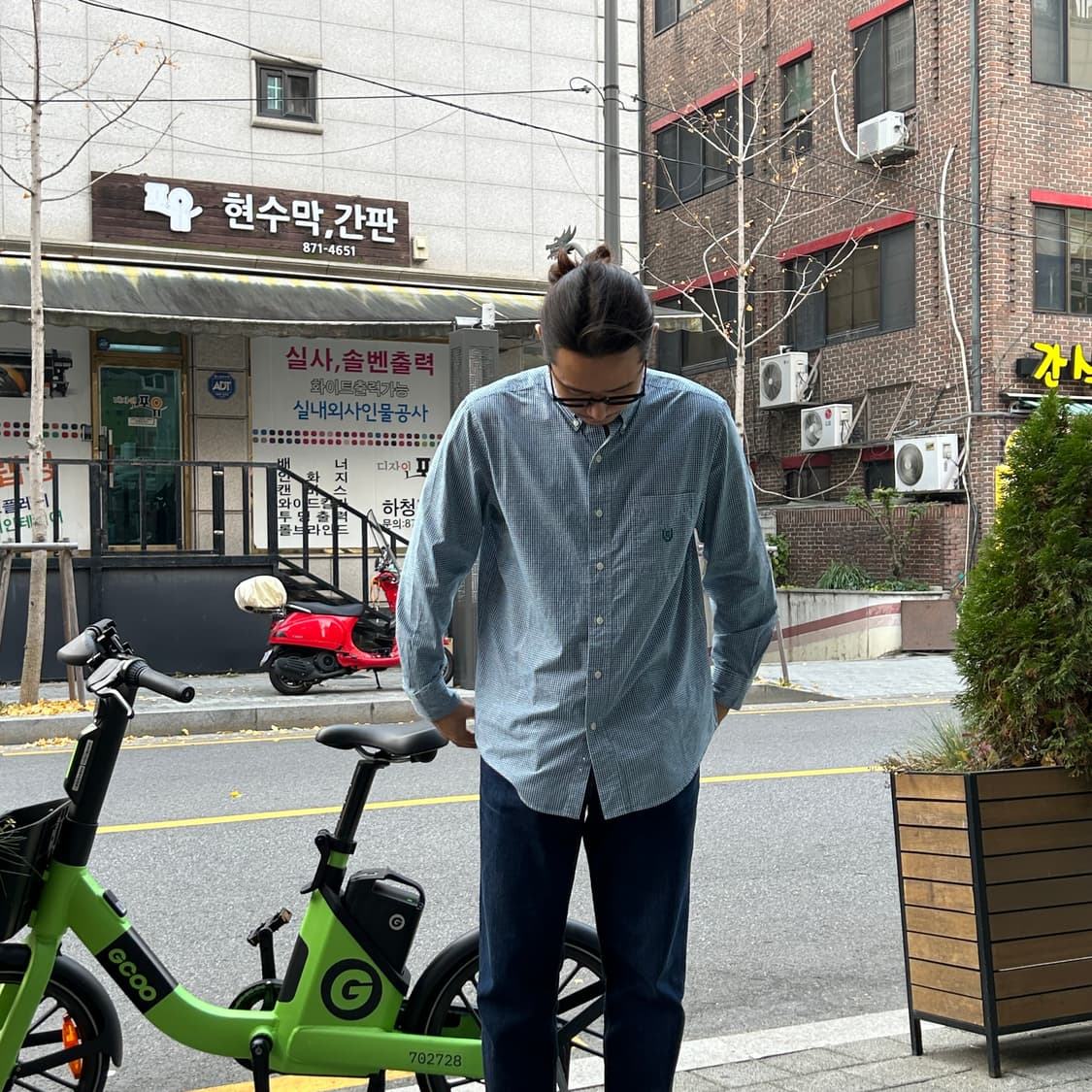 찹스 랄프로렌 깅엄 체크셔츠 상품이미지4