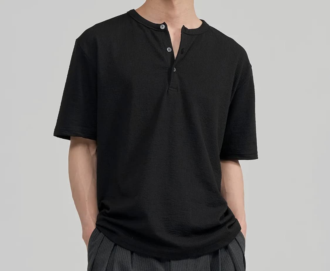 주앙옴므 헨리넥 하프 슬리브 s 상품이미지1