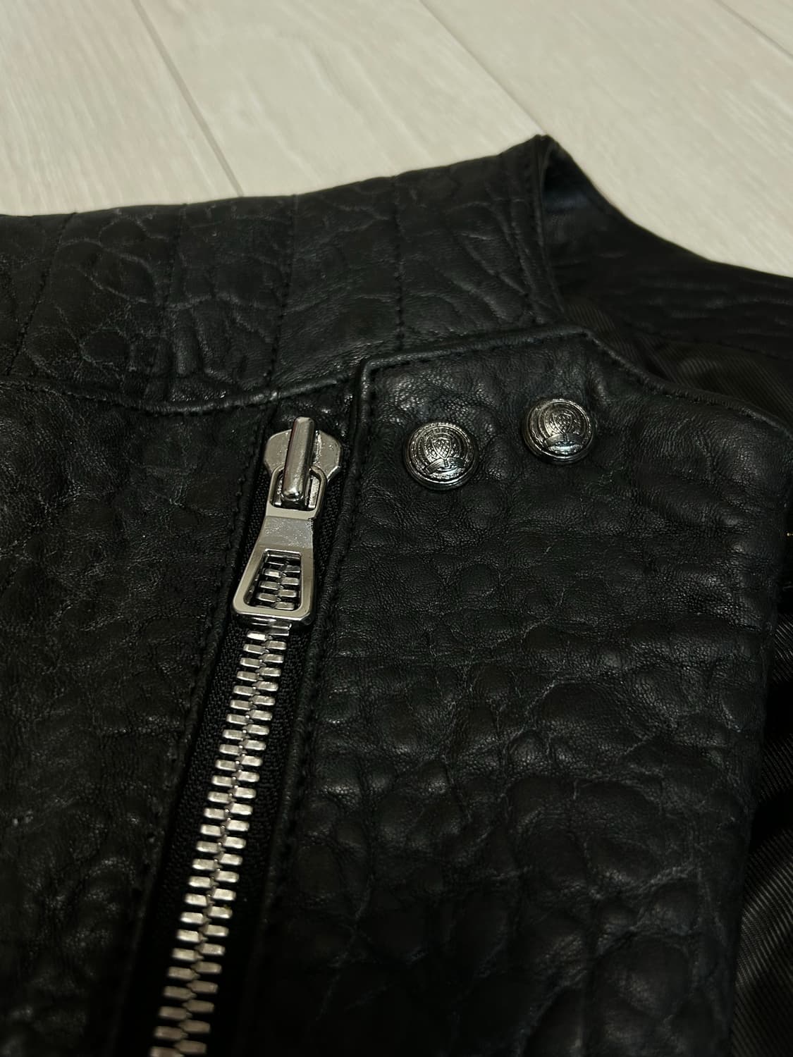 (최저가 매물)발망 H&M 라이더 재킷 (소가죽) s size 상품이미지3