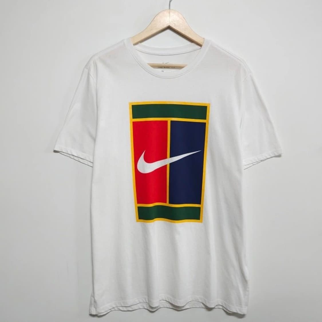 105 Nike 나이키 테니스 헤리티지 로고 반팔티 화이트 새상품 상품이미지1