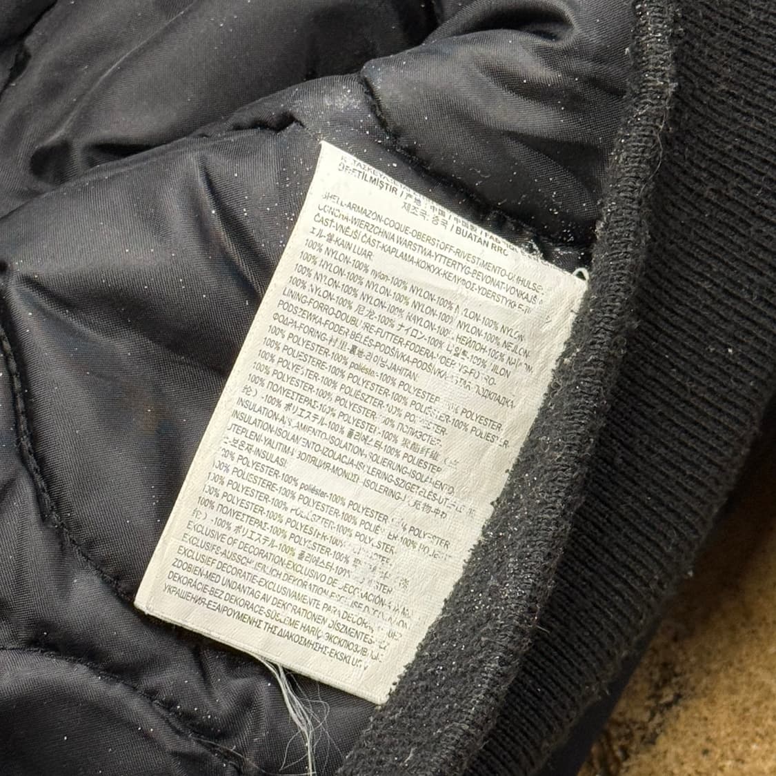 [정품/S] 반스 블랙 후드 집업 항공 점퍼 b16 상품이미지6