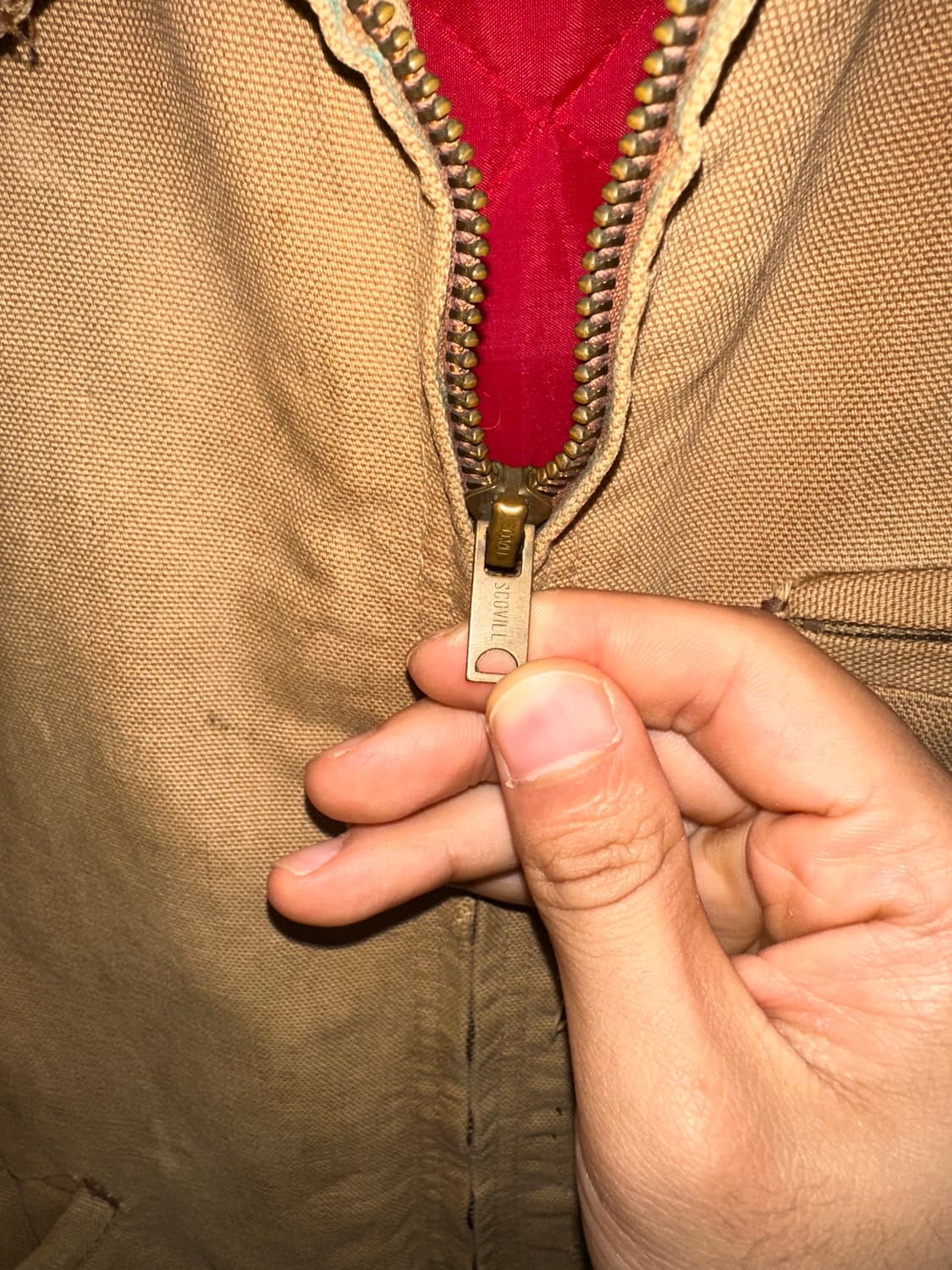 70’s Carhartt canvas detroit work jacket 상품이미지6