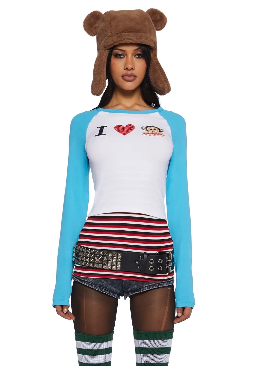 Dolls kill I love julius raglan top 상품이미지1