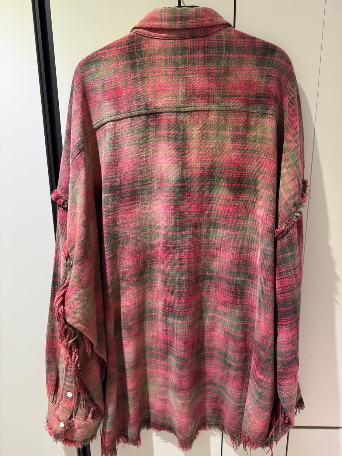 R13) 블리치 레드 셔츠 L 상품이미지3