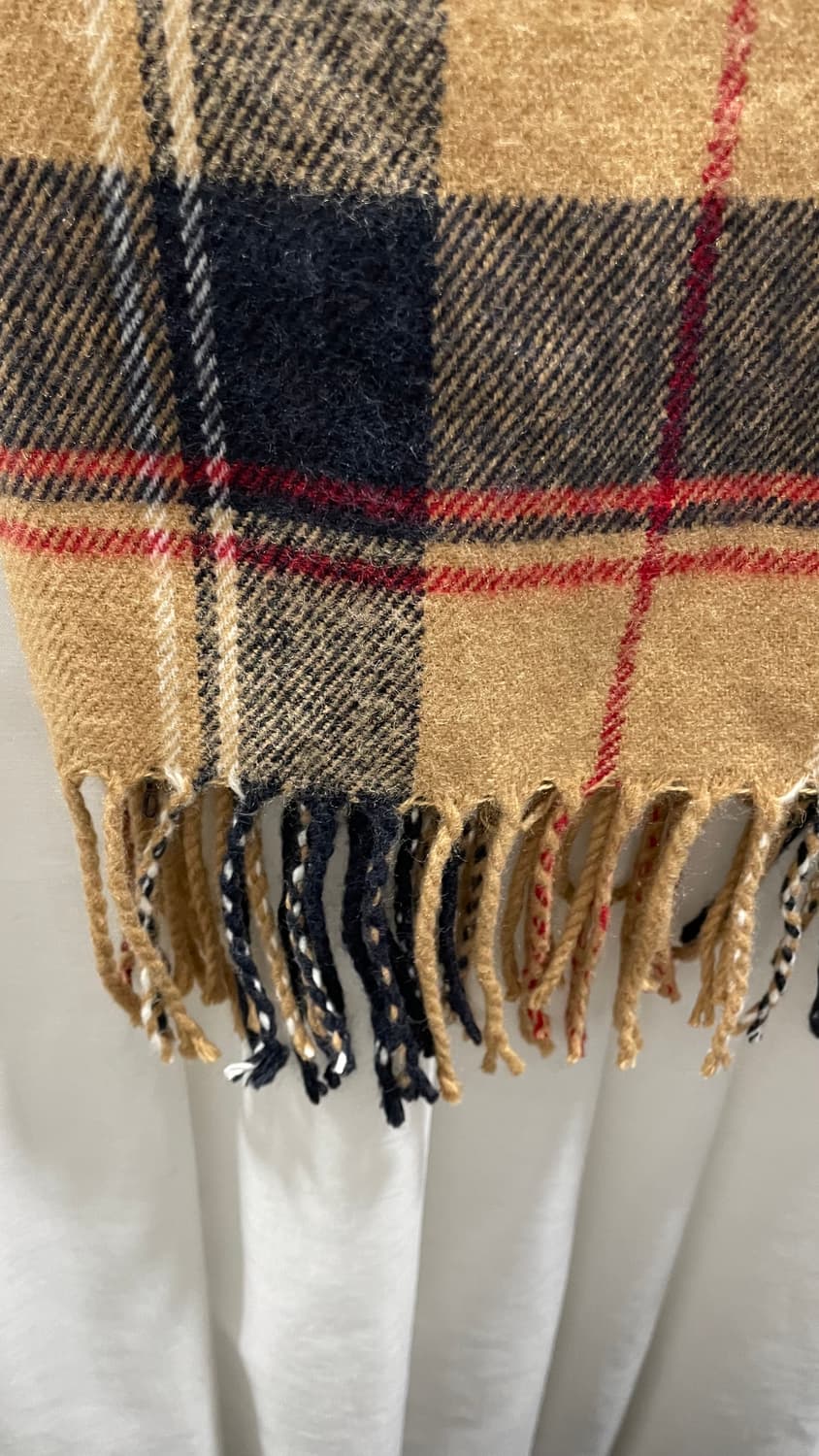 koe/ 체크 머플러 베이지/ 프리 상품이미지4