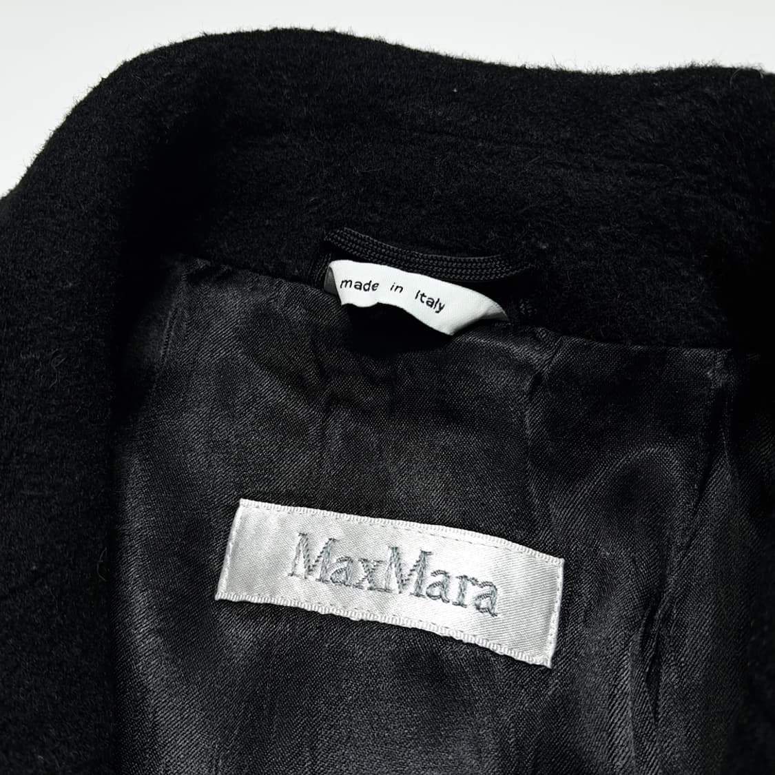 CL230 M 막스마라 90s 이태리판 울캐시미어 스티치 블랙 코트 상품이미지4