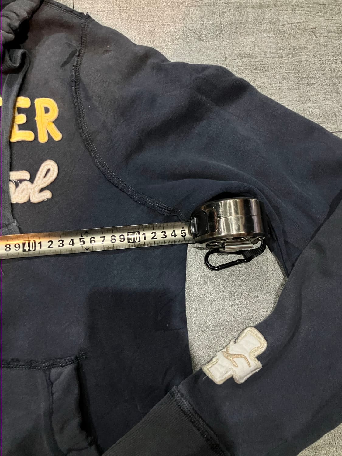 홀리스터 핀터깔y2k 올드스쿨아메카지 시그니처로고 후드집업 상품이미지2