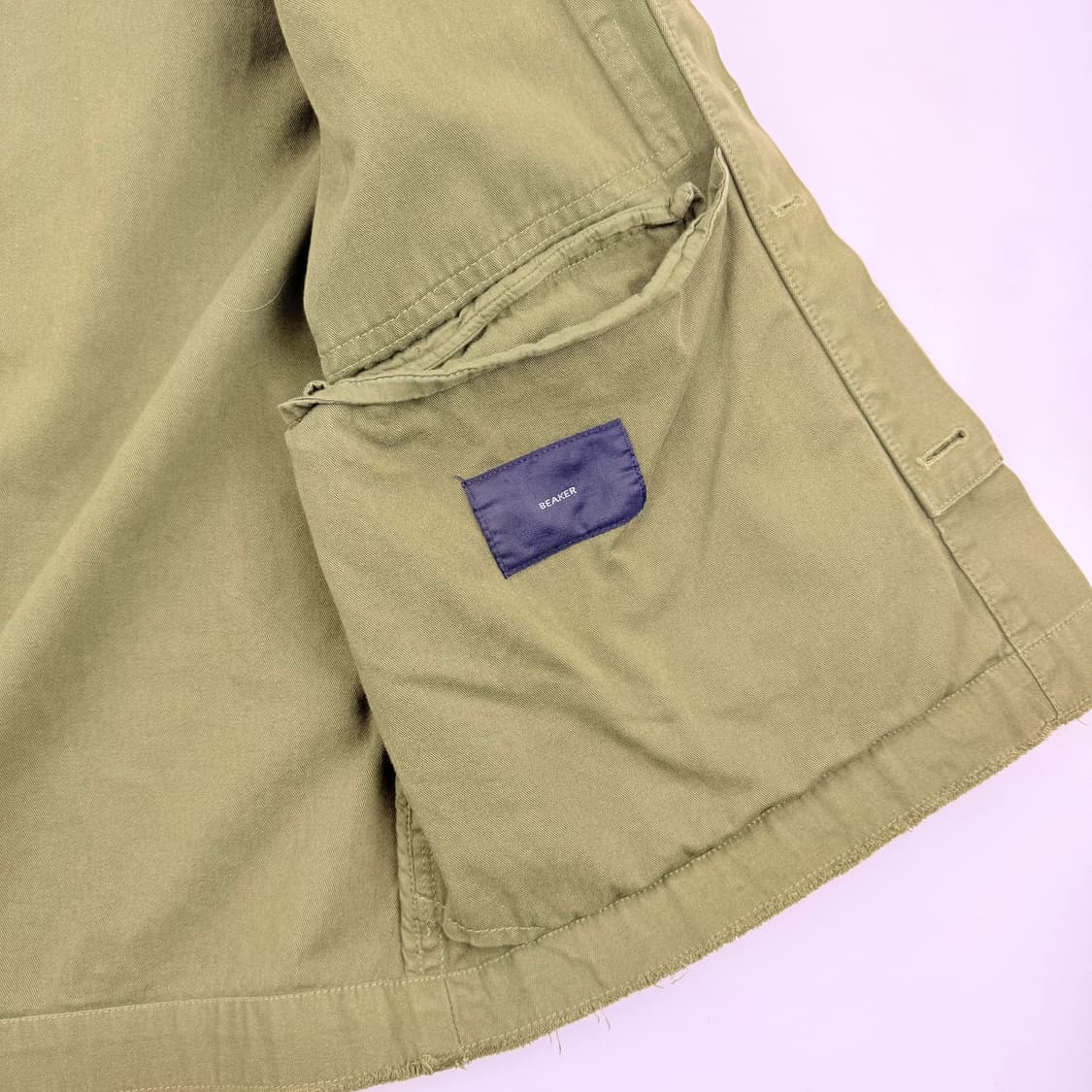 비이커 패치 디테일 필드자켓 상품이미지6