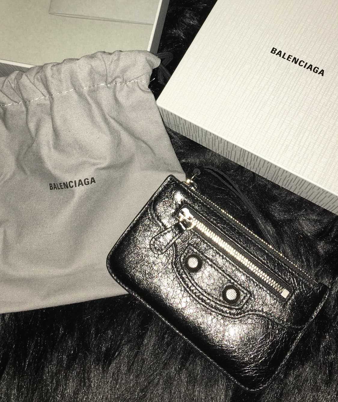 발렌시아가 카드지갑 블랙 상품이미지1