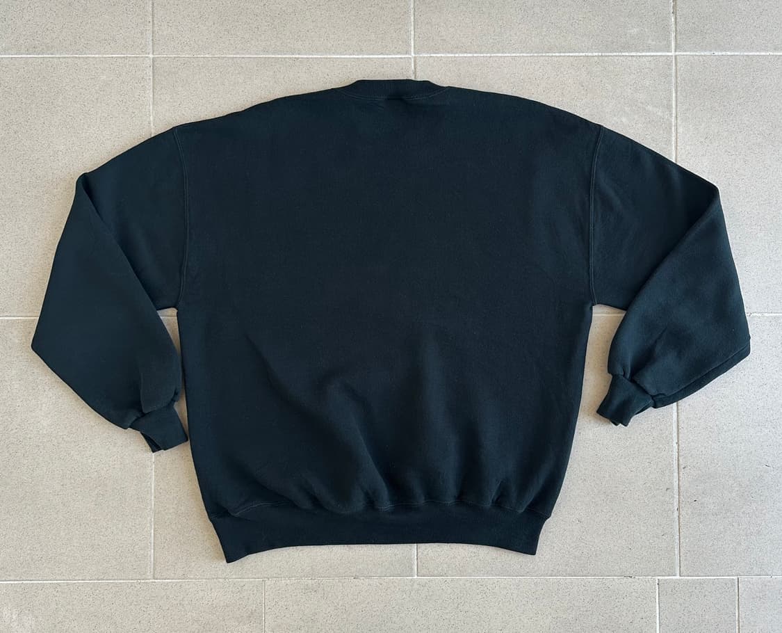 90s 빈티지 러셀 스웻셔츠 블랙 XL 상품이미지2