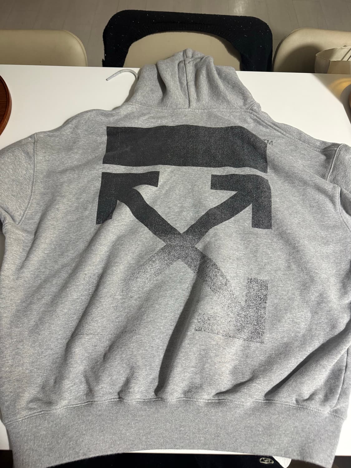 오프화이트 오버핏 후드티/XL 상품이미지2