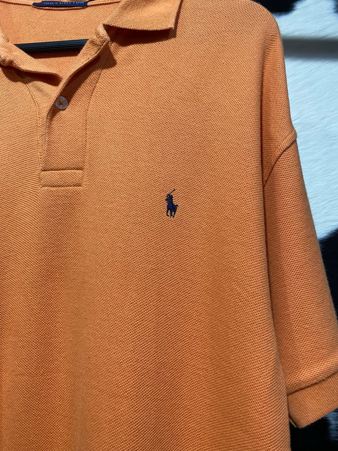 Polo Ralph Lauren 네이비 포니 오렌지 반팔 티셔츠 상품이미지3
