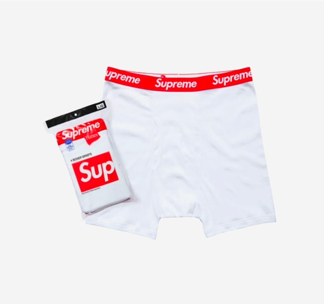 슈프림 박서 팬티 화이트 4장 M 상품이미지1