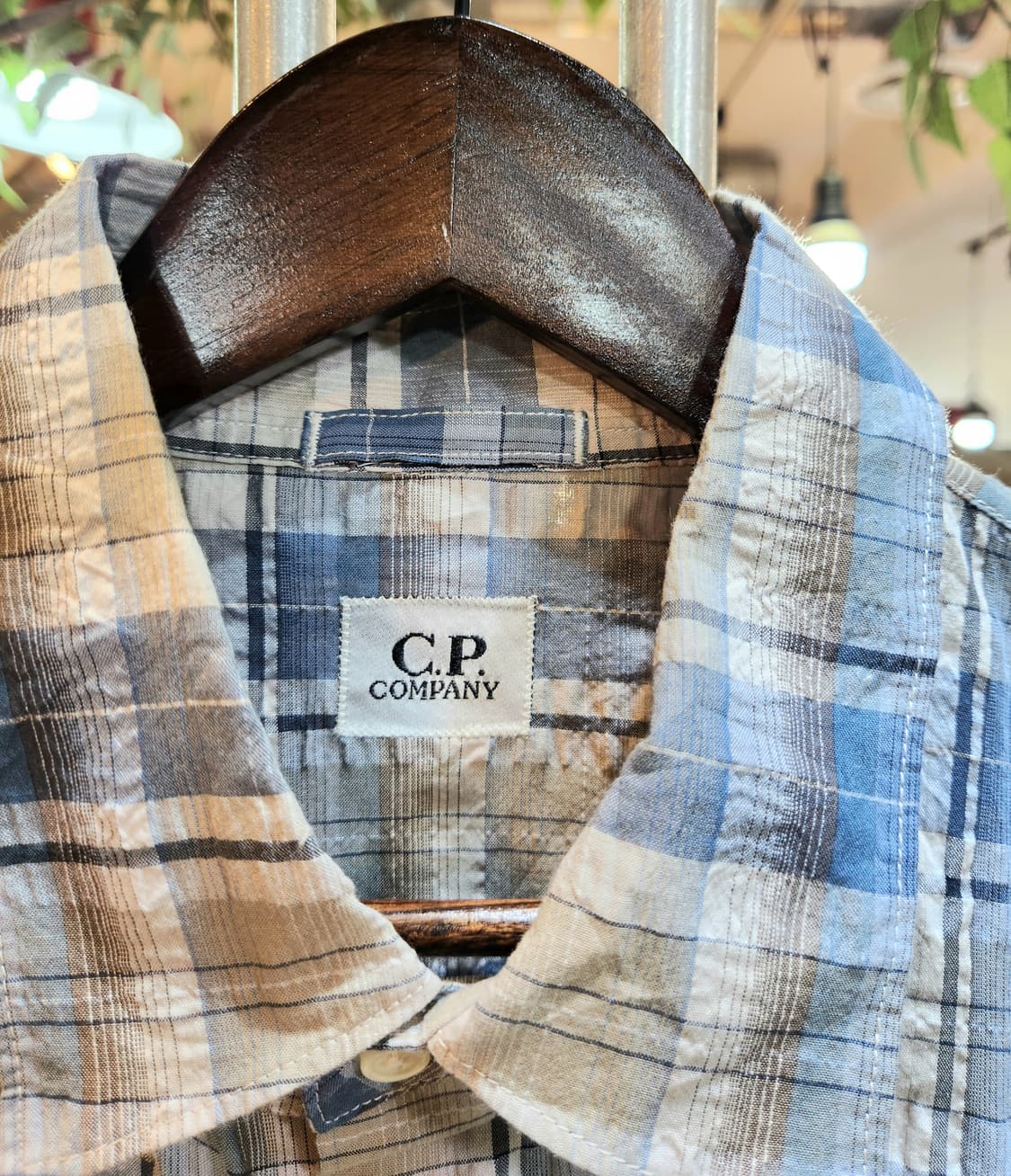 CP 컴퍼니 블루 체크 셔츠 상품이미지3