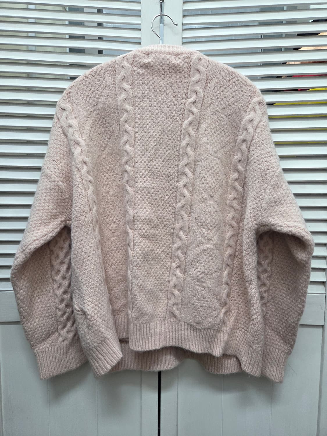 시오르 우드버튼 케이블 가디건 상품이미지3