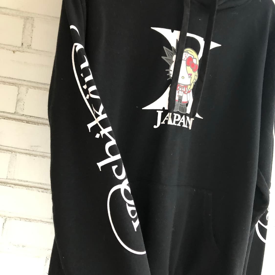 요시키티 블랙 후드티 상품이미지2