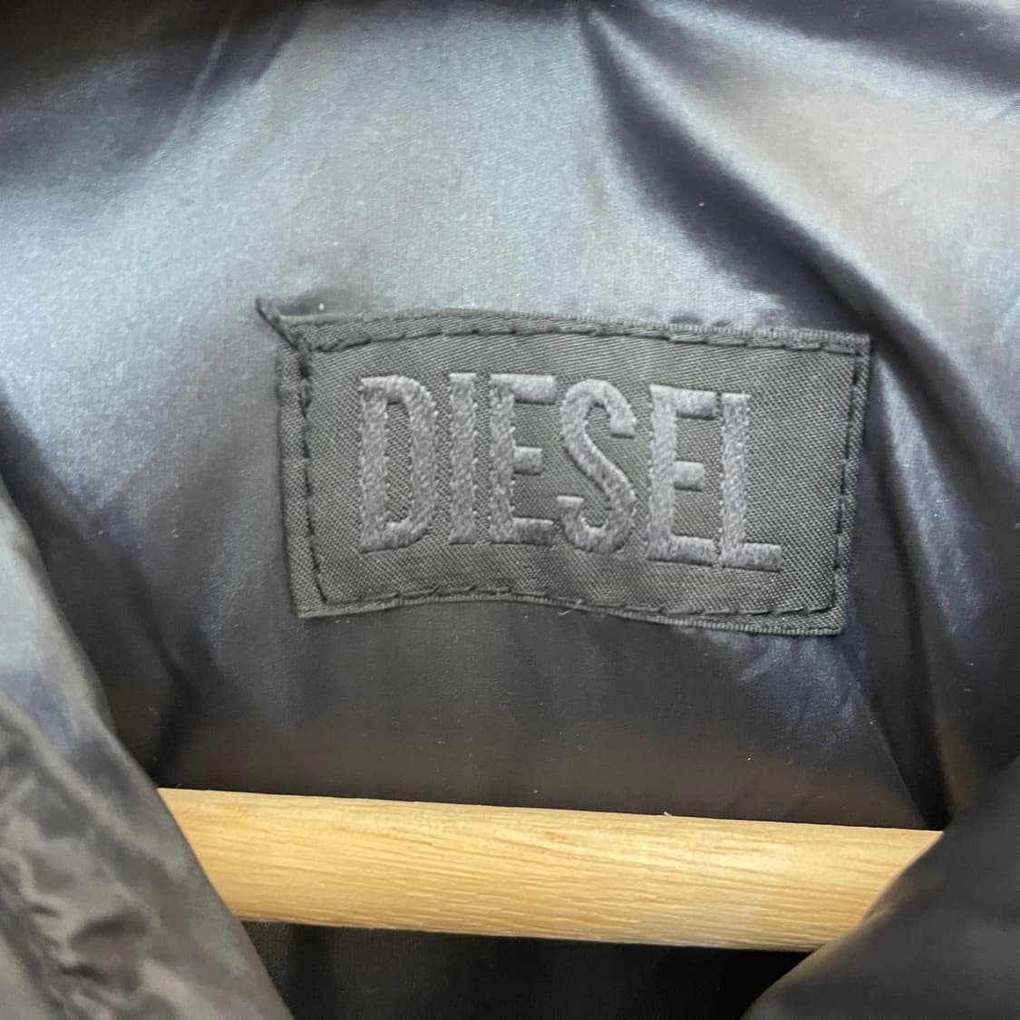 디젤 블랙 허리조임 후드 롱 패딩 자켓 상품이미지6