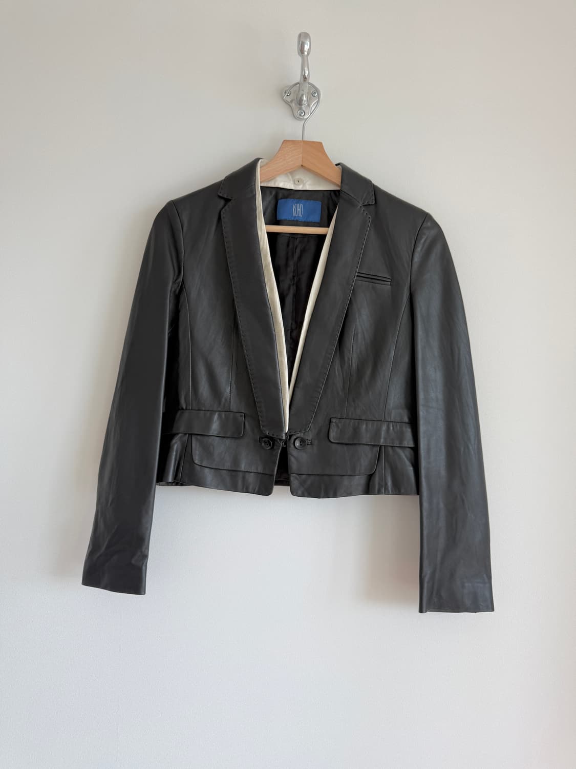 구호(KUHO) 램스킨 레더 자켓 상품이미지1