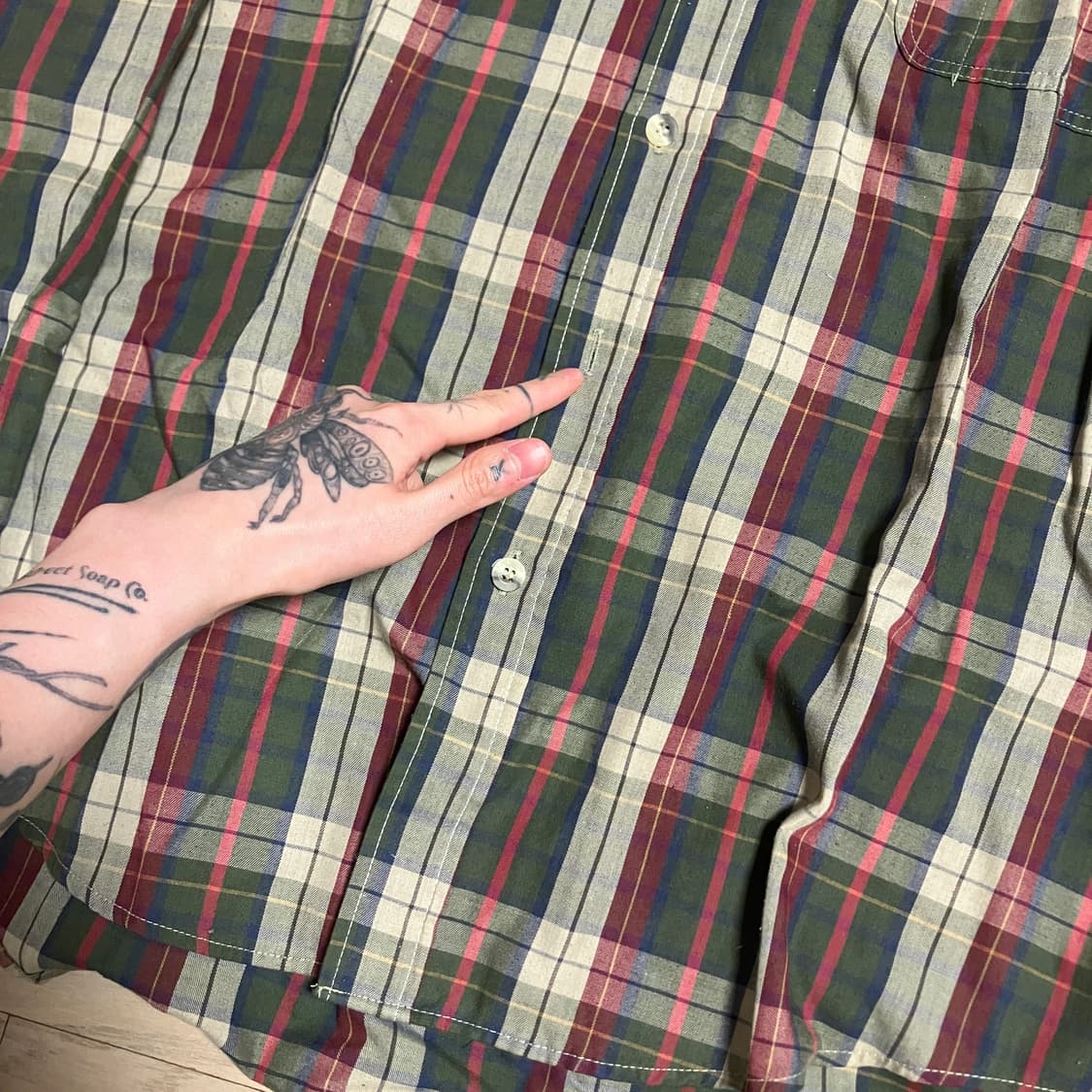 팀버랜드 XL 체크셔츠 상품이미지5