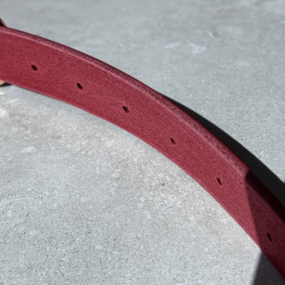 Oribell 커브드 24k 골드플레이트 버클 볼드 베지터블 소가죽 벨트 상품이미지8