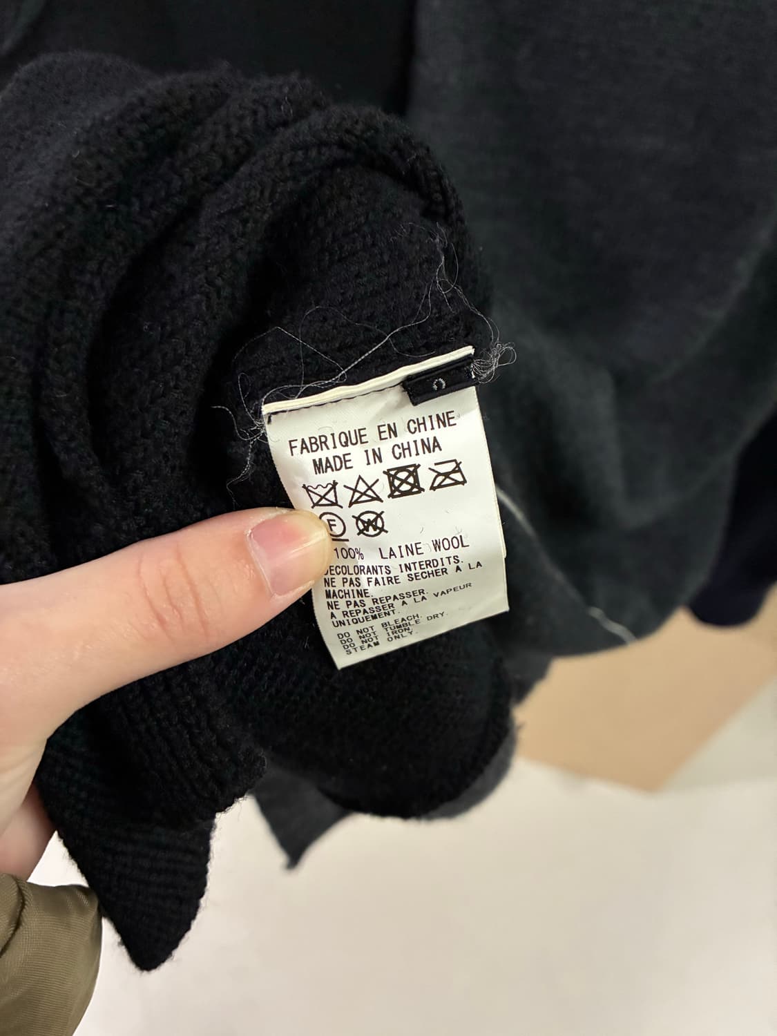 요지 야마모토 와이즈 비대칭 니트 상품이미지6