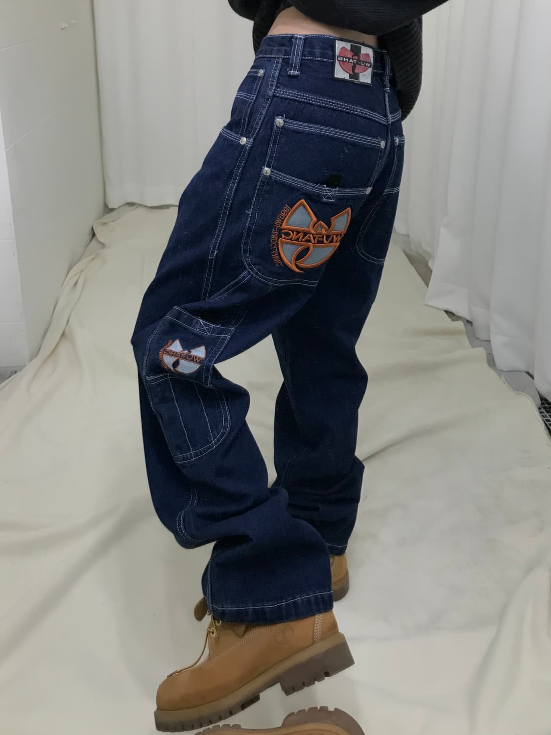 우탱 클랜 진청 데님 힙합 팬츠 상품이미지1