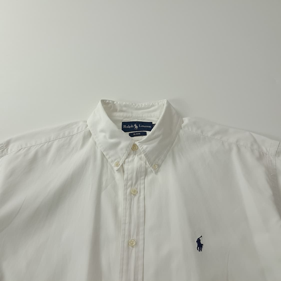 CK258 XL 폴로 90s 블레이크핏 화이트 반팔셔츠 남방 상품이미지2