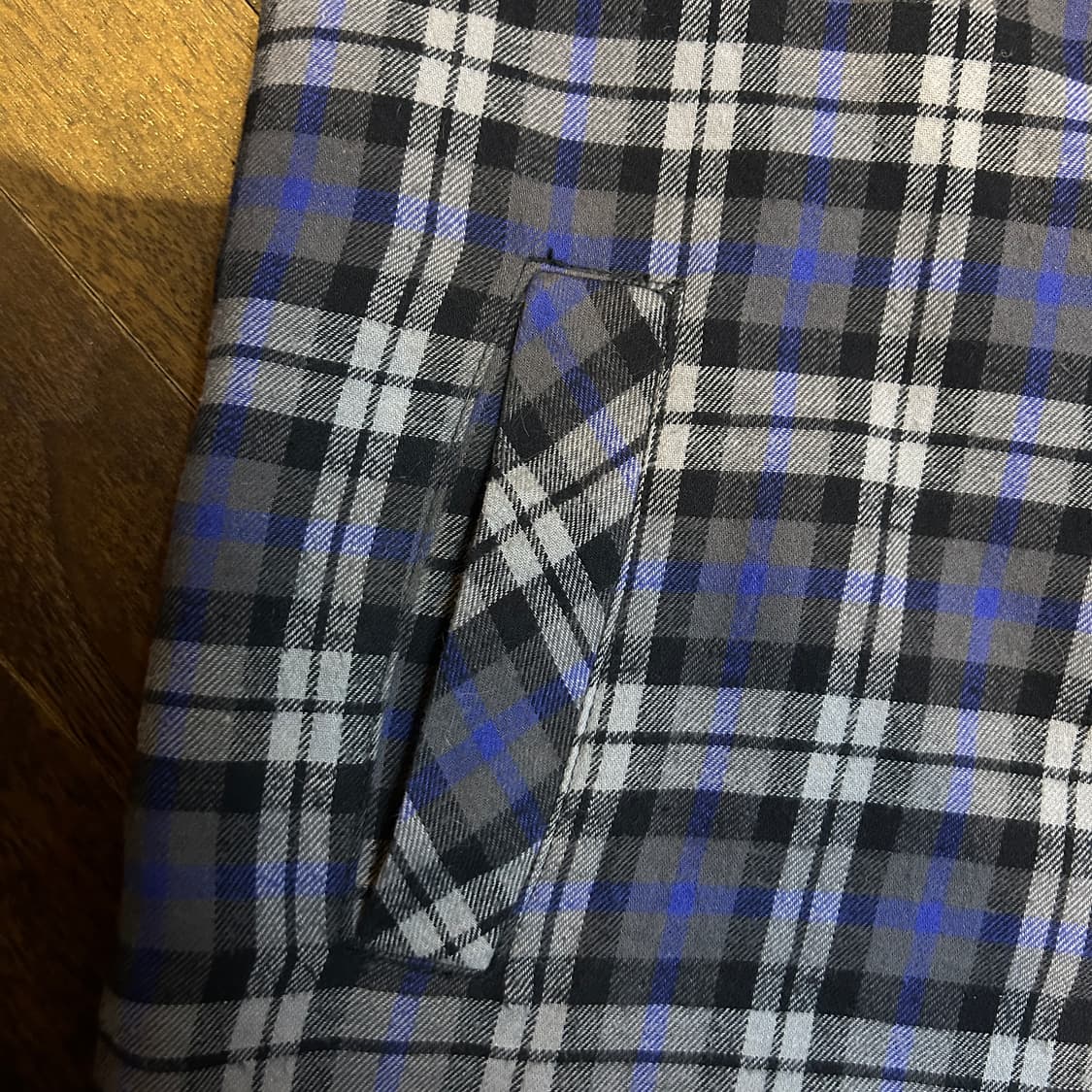 Amplify JPN 일본 빈티지 퀼팅 버튼 후드셔켓 자켓 버버리체크 상품이미지5