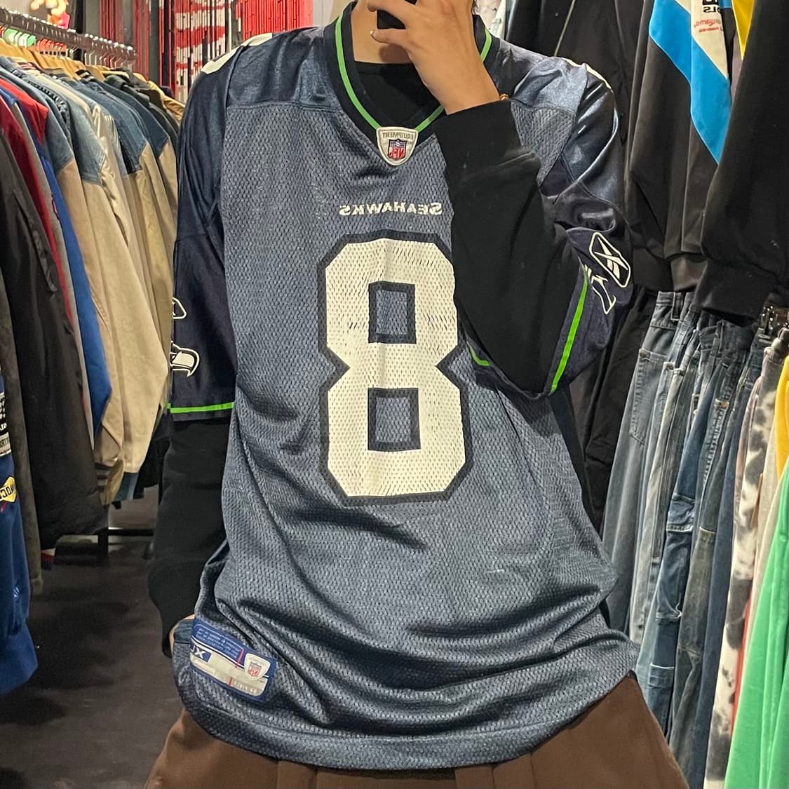 [IM] NFL X Reebok 그레이 No.8 반팔져지 상품이미지1